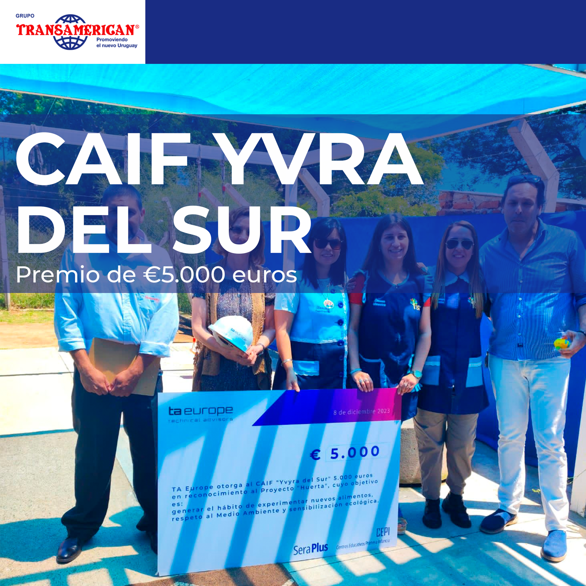 Reconocimiento internacional al CAIF Yvyra del Sur: proyecto de cuidado y sensibilización Medio Ambiental