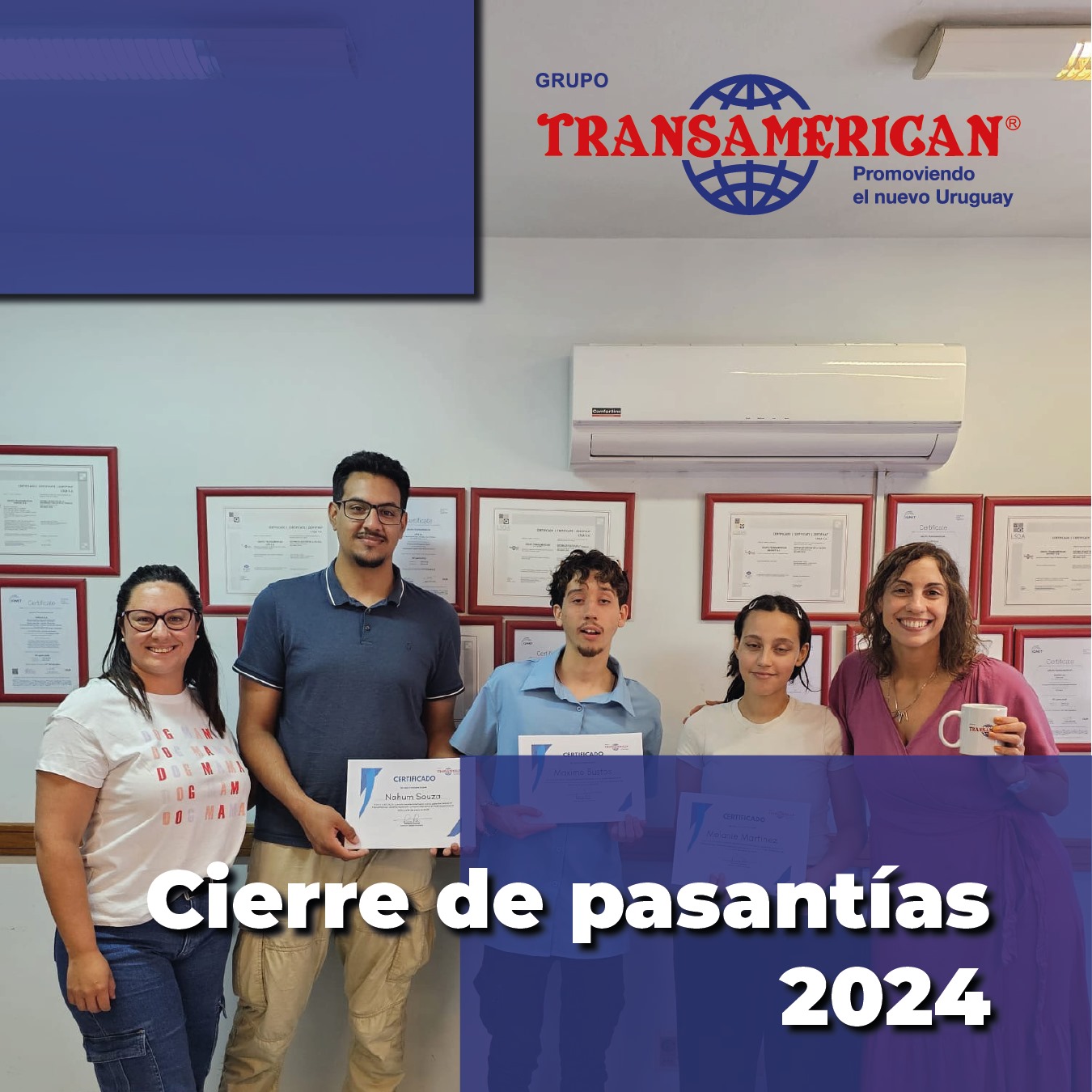 Cierre del Programa de Pasantías 2024 en Grupo Transamerican